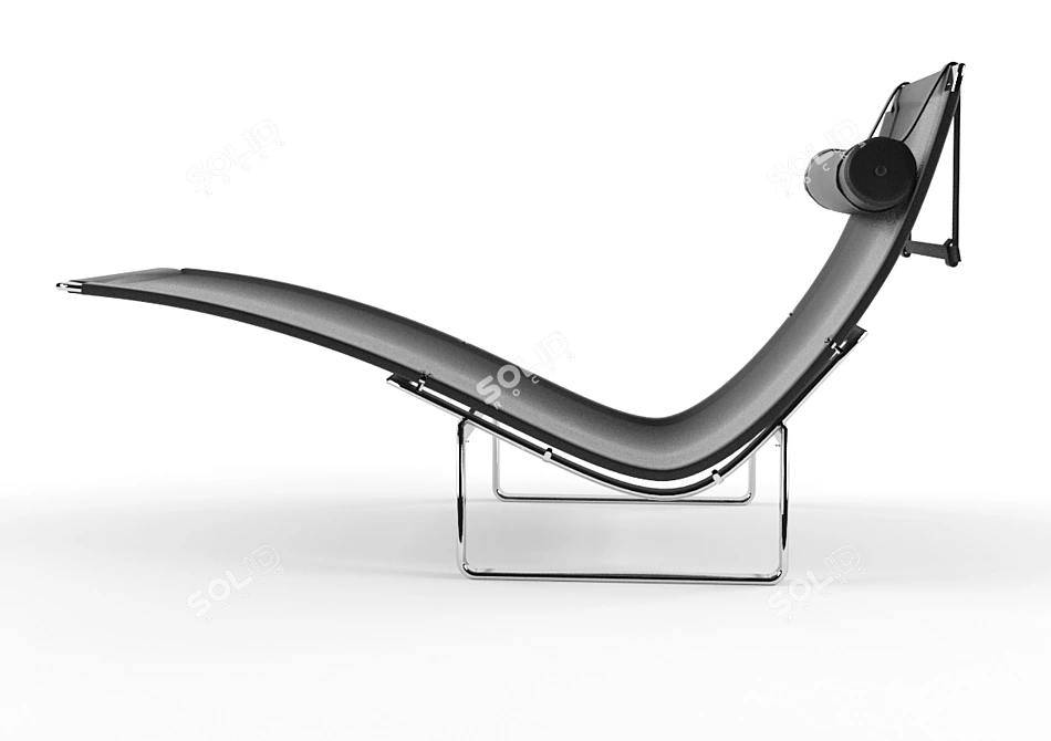 Danish Design Chaise Longue 3D model image 2