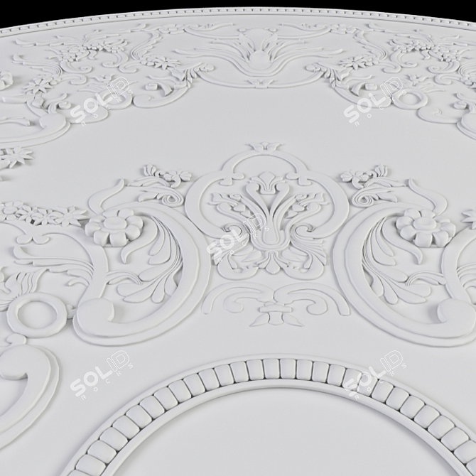 Elegant Sculpture Carpet 3D model image 2