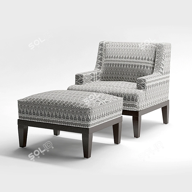 Cozy Comfort Donegal Chair 3D model image 1