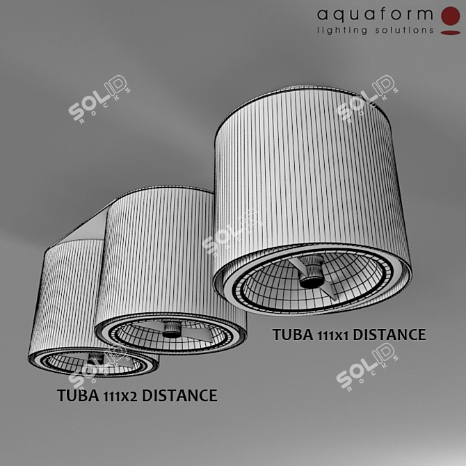 Aquaform Lamp Collection: TUBA Series 3D model image 3