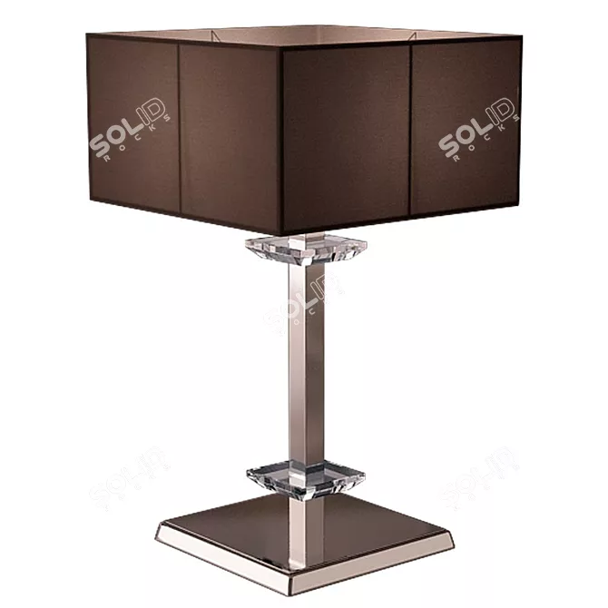 Sleek Chrome Table Lamp 3D model image 1