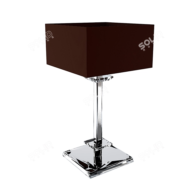 Sleek Chrome Table Lamp 3D model image 2