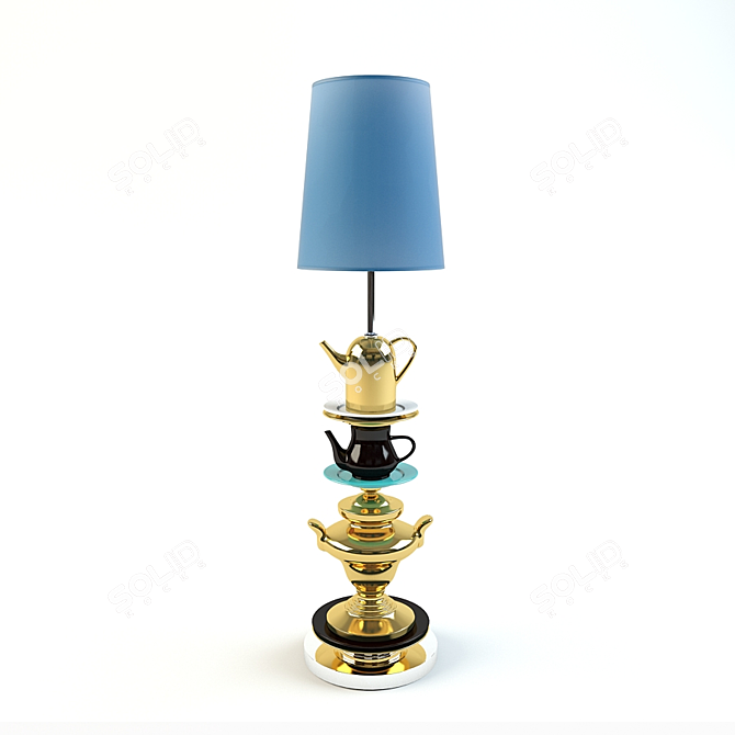 Tea Time Floor Lamp: Stylish and Functional 3D model image 1