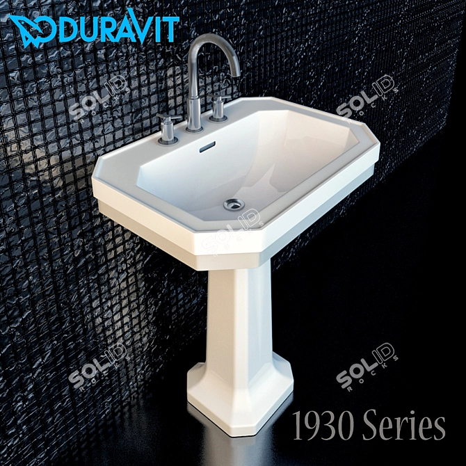 DURAVIT 1930 Pedestal Sink 3D model image 1