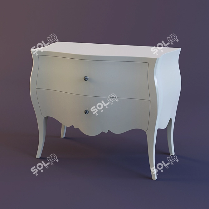 Multifunctional Bedside Table 3D model image 1