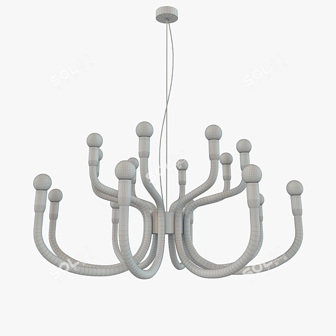 Sleek Karman Snoob Pendant Light 3D model image 3