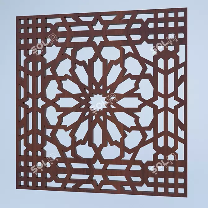 Elegant Arabesque Model for Firms 3D model image 1