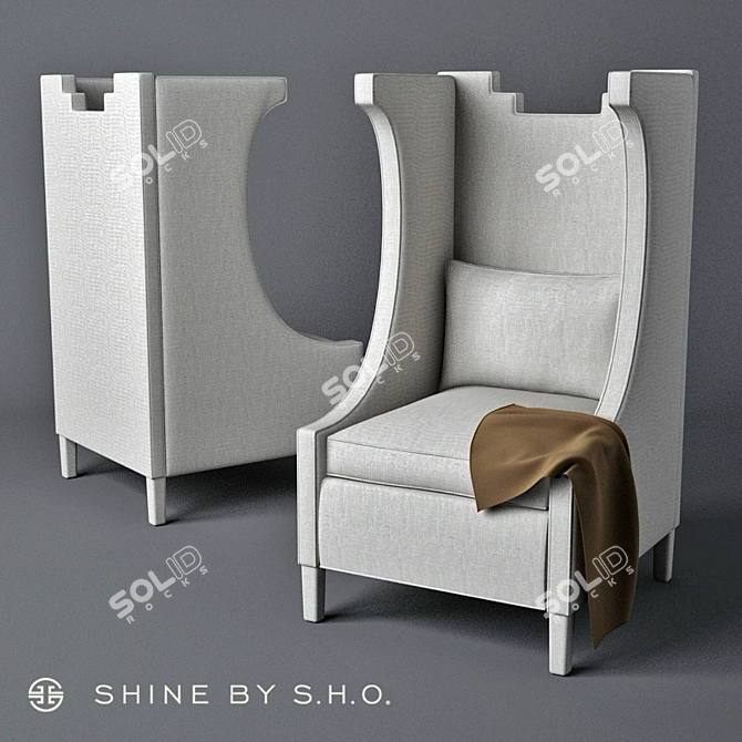 S.H.O. Lolita Chair: Luxury, Style, Comfort 3D model image 1
