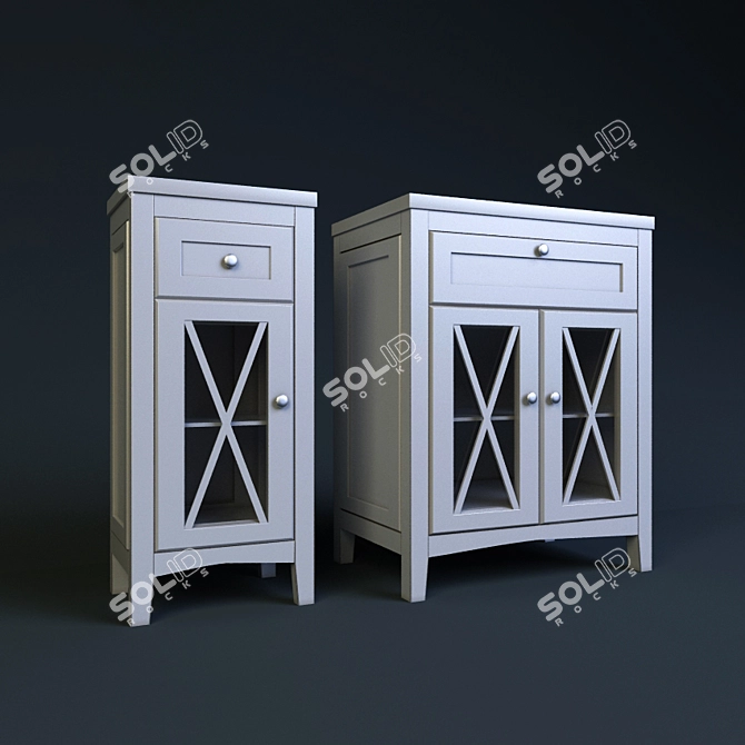 Customizable Bathroom Furniture 3D model image 1