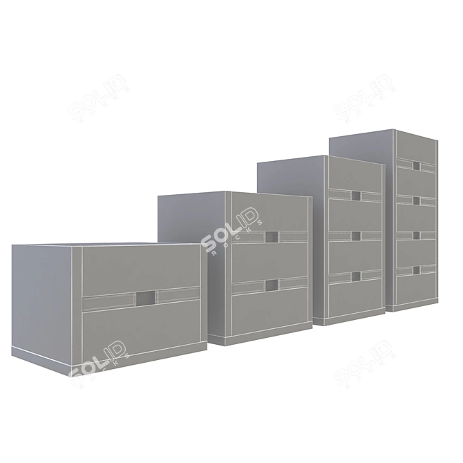  Mingmeixuan Chests - Elegant Storage Solutions 3D model image 2