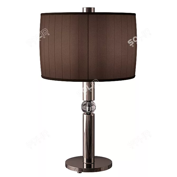 Sleek Chrome Table Lamp 3D model image 1