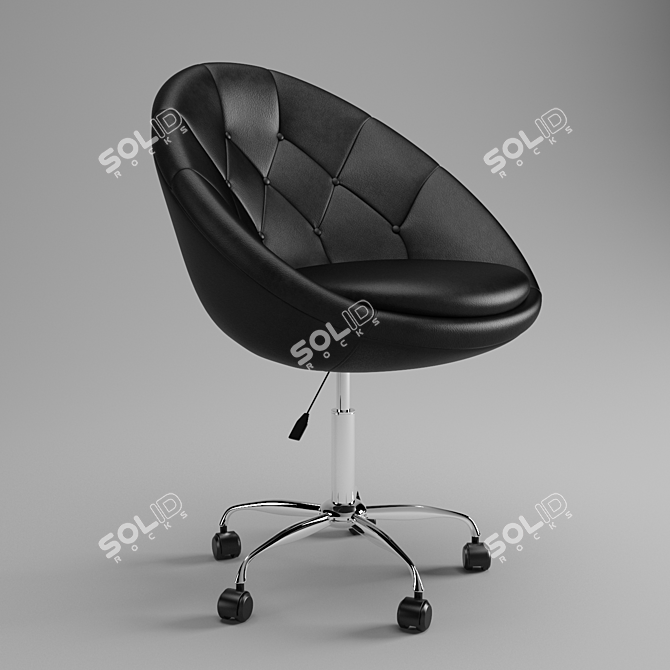 Luxury Leather Chair 3D model image 1