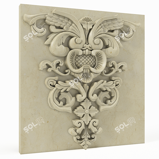 Elegant Decor Pattern 3D model image 1