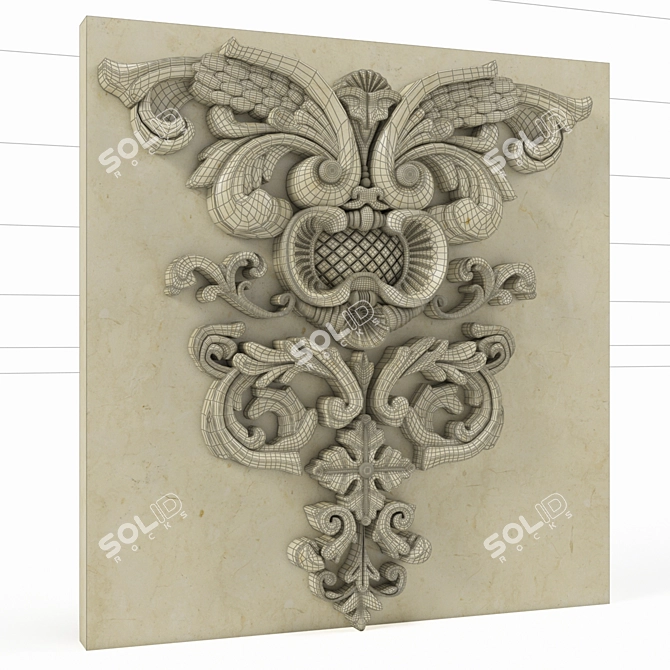 Elegant Decor Pattern 3D model image 2