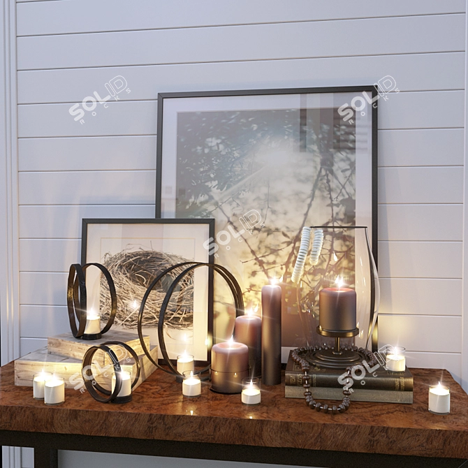 Pottery Barn Decor Set: Stylish & Chic 3D model image 2