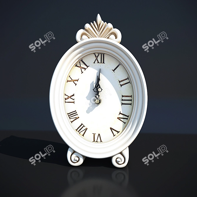 Provence Style Alarm Clock 3D model image 1