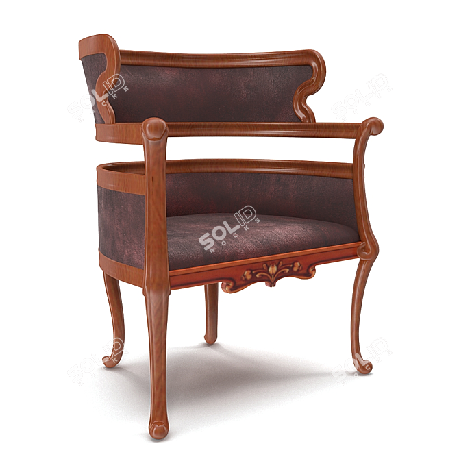 Classic Chair in Material 2.2 3D model image 1