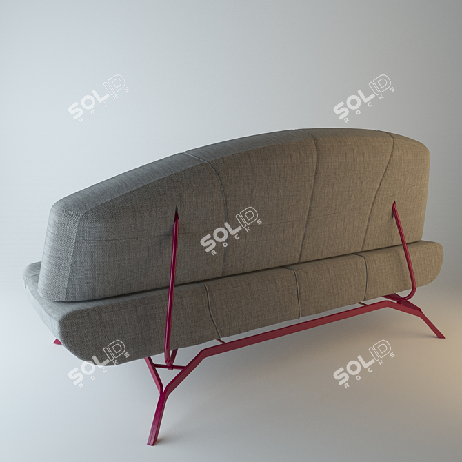 Contemporary Bandy Sofa-Bed 3D model image 3