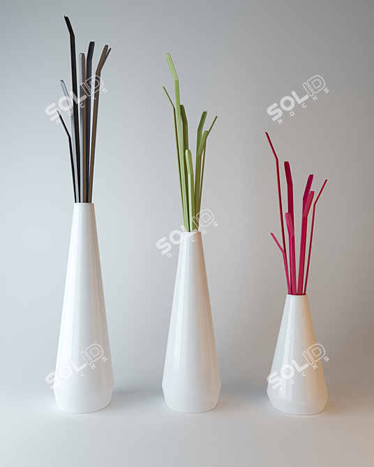 Modern Bonaldo Living Room Set 3D model image 3