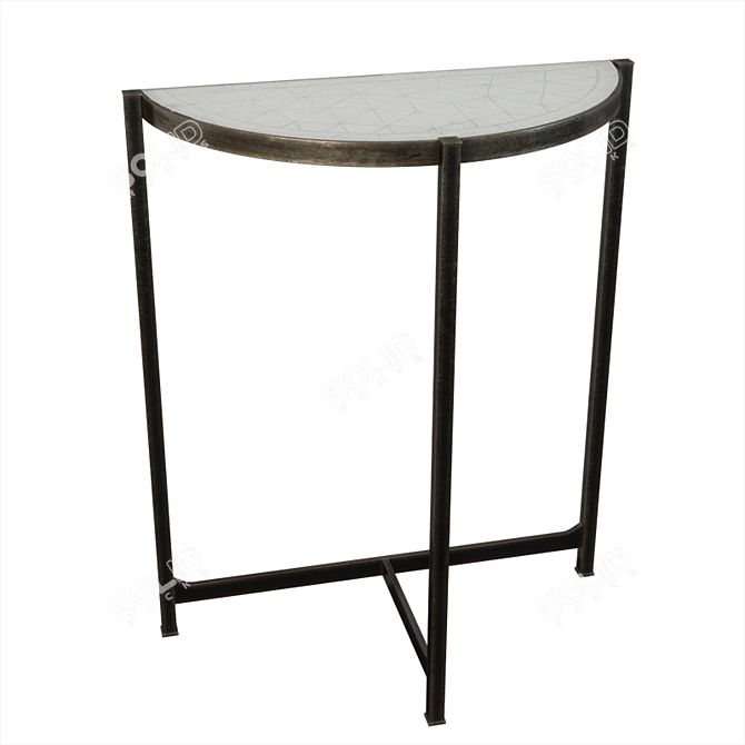 Elegant Églomisé Console: Jonathan Charles Luxe 3D model image 1