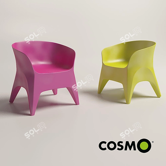 Cosmorelax Obie Arm: Outdoor Chair with 3D Model Files 3D model image 1