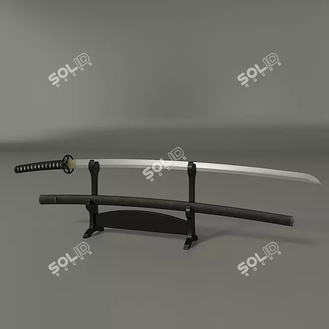 Exquisite Catan Sword 3D model image 1