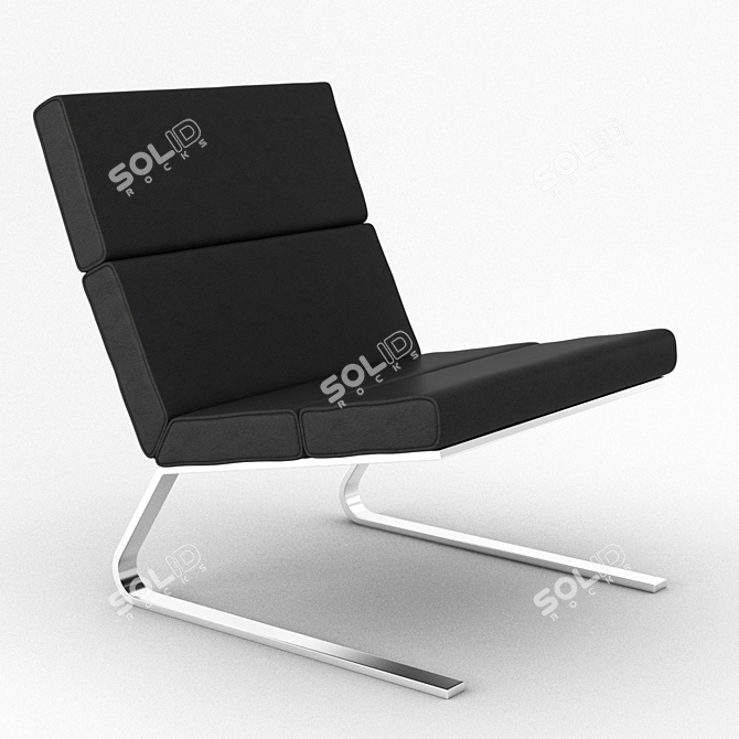 Luxe Ethan Lounge Chair 3D model image 1