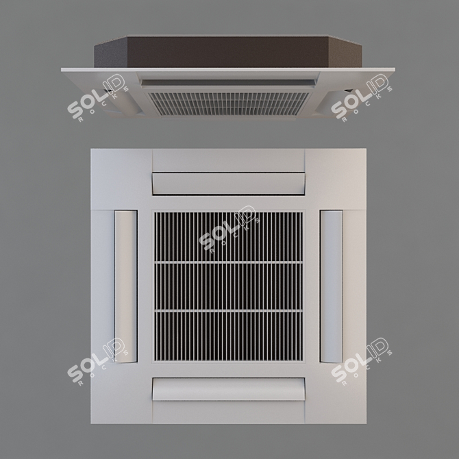 CoolZone: Smart Air Conditioner 3D model image 1