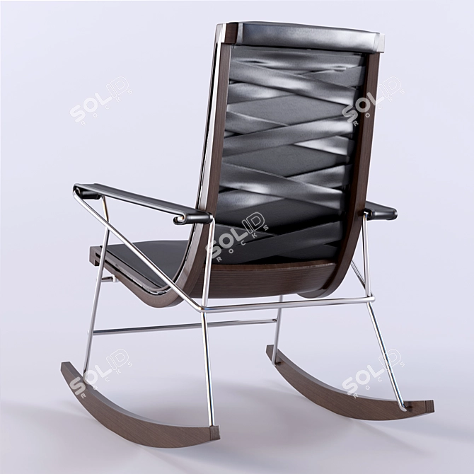 Contemporary JJ Rocking Armchair: Modern Design &amp 3D model image 2