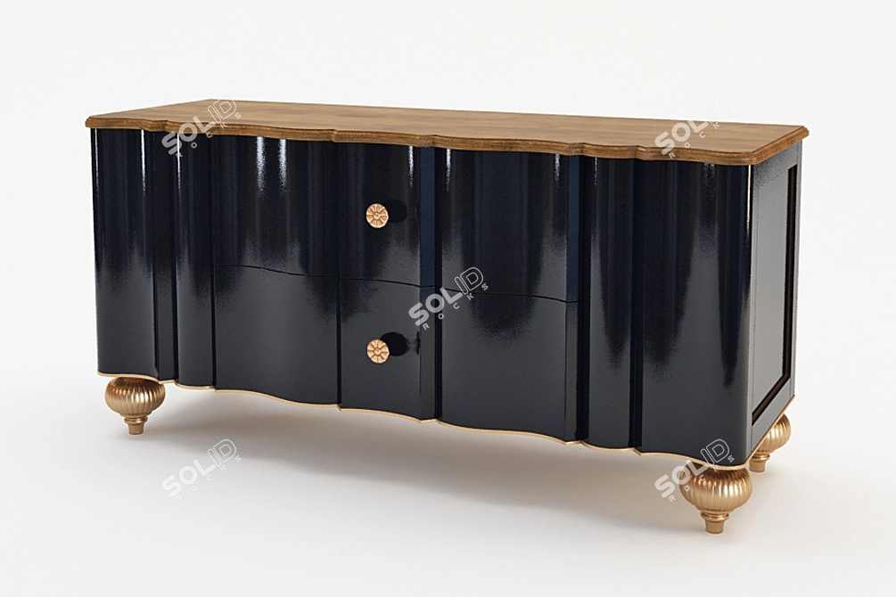 Italian Lago Mobili F105 Chest 3D model image 1