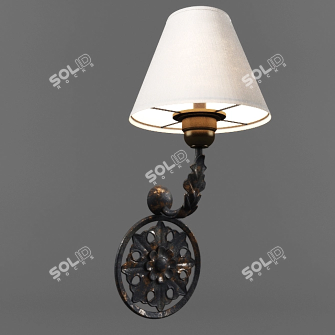 BLANC D'IVOIRE Mila Wall Sconce 3D model image 1