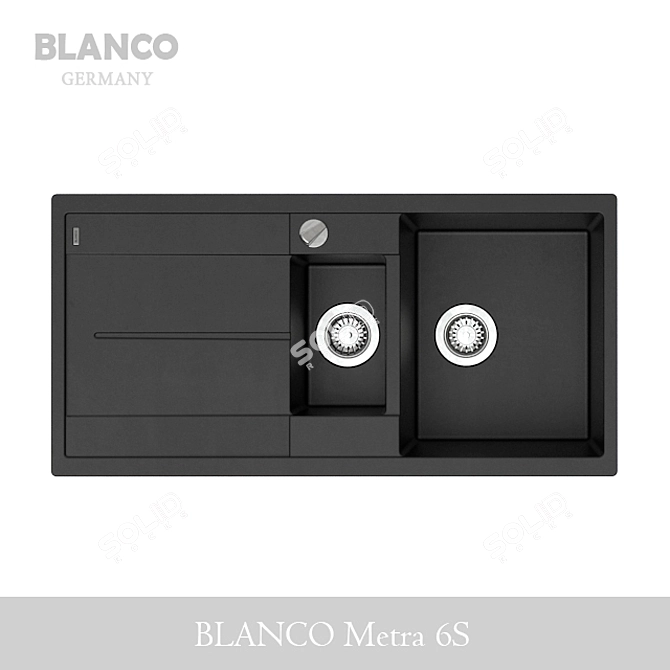 Blanco Metra 6S: Stylish Kitchen Sink 3D model image 2