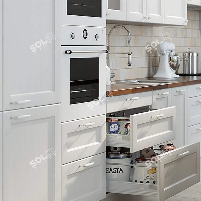 Modern Ramsho Kitchen Set 3D model image 3