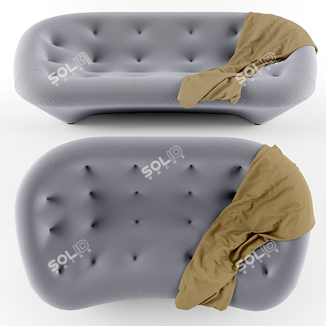 Ploum 2011 Sofa: Comfortable 3-Seater by Ligne Roset 3D model image 2