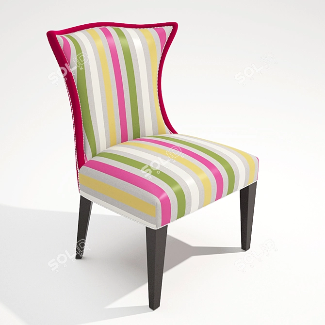 Elegant Kalli Dining Chair 3D model image 1