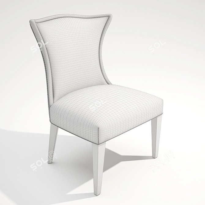 Elegant Kalli Dining Chair 3D model image 3