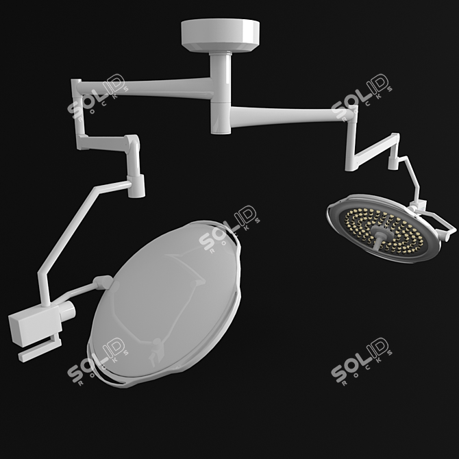 Surgical LED Light 3D model image 1