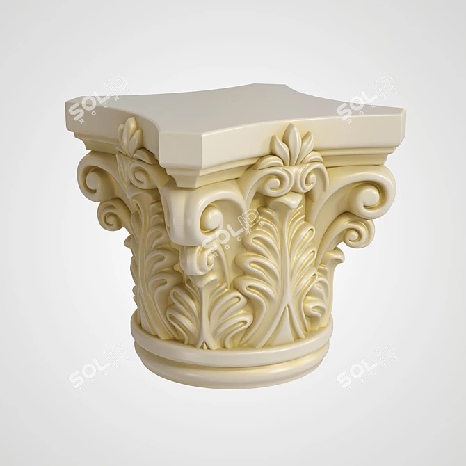 Elegant 3DMax Vray Capital 3D model image 1