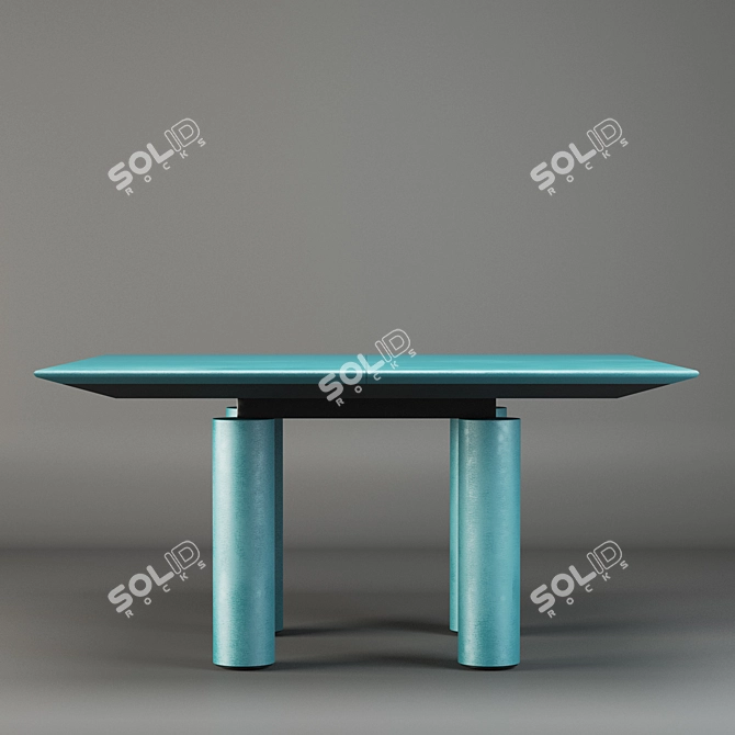 Executive Cube Meeting Table 3D model image 2