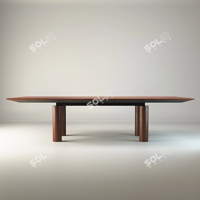 Elegant Office Table: Poltrona Frau CEO 3D model image 1