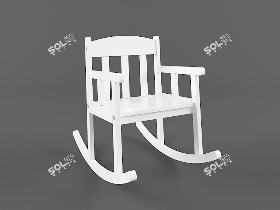 SUNDVIK Rocking Chair 3D model image 1