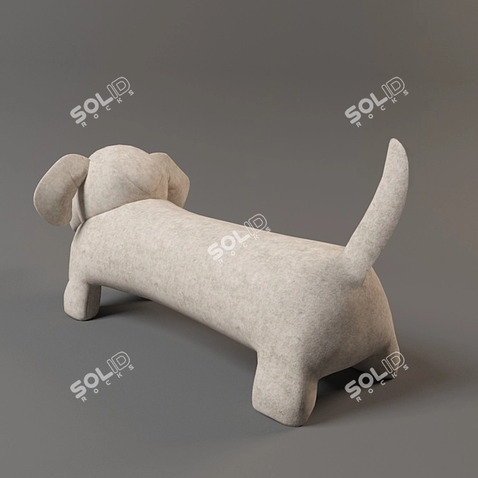 Restored Hardware Dog 3D model image 2