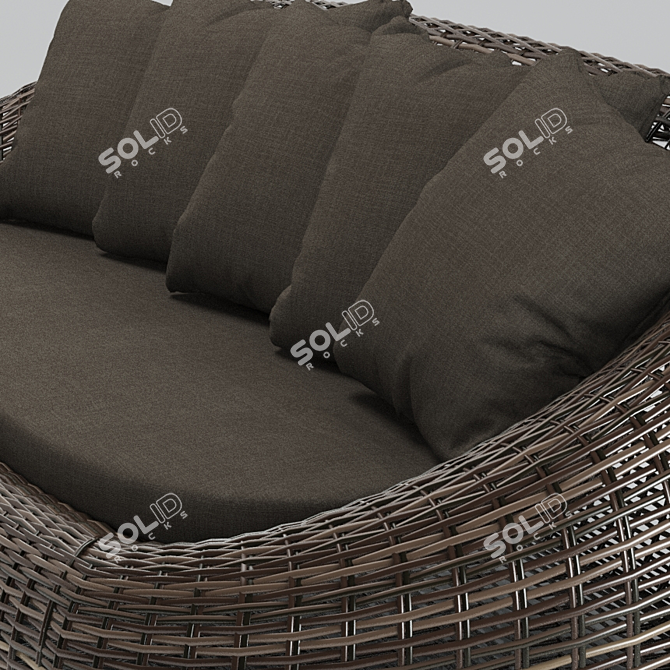 Kiwi Rattan Sofa 3D model image 3