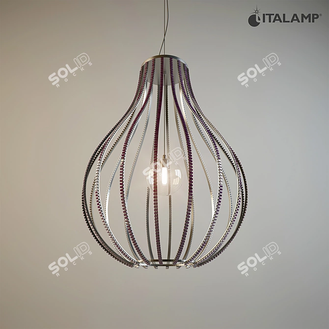 Italamp 716/45 E Hanging Lamp with Swarovski Crystal Decoration 3D model image 1