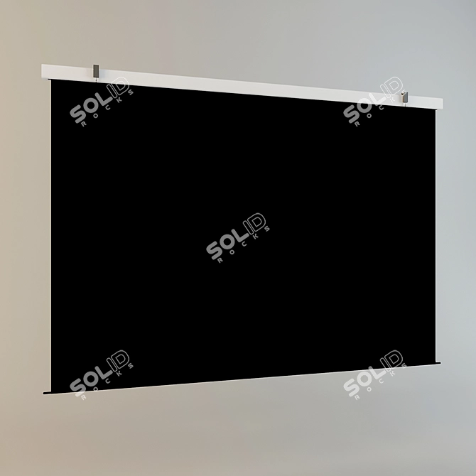 Elite Screens PM138HT: High-Quality Motorized Projection Screen 3D model image 3