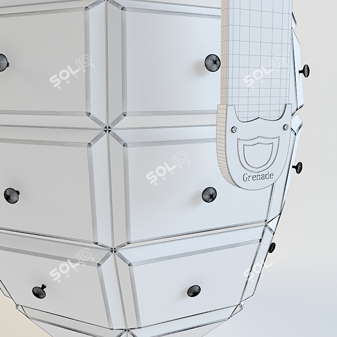  Wooden Grenade Chest 3D model image 3