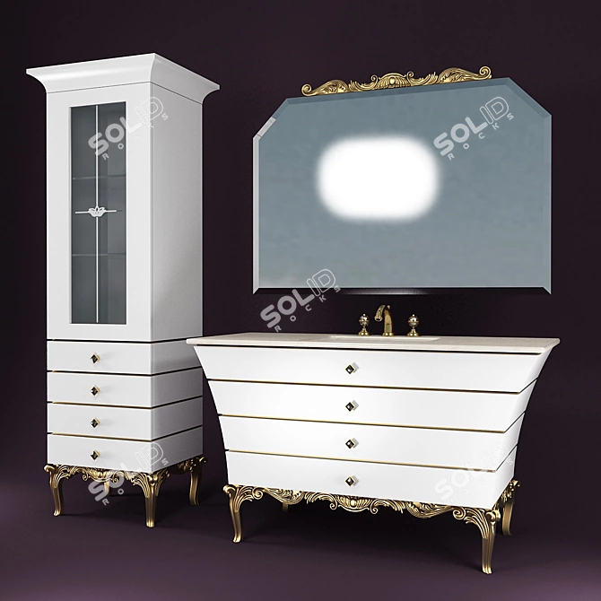 Elegant Bath Furniture with Il Tempo Del 3D model image 1