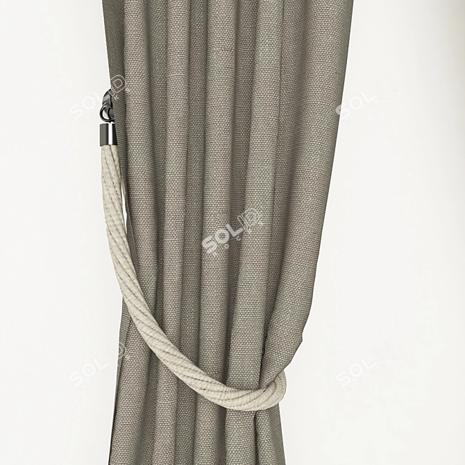 Elegant Window Shade 3D model image 2