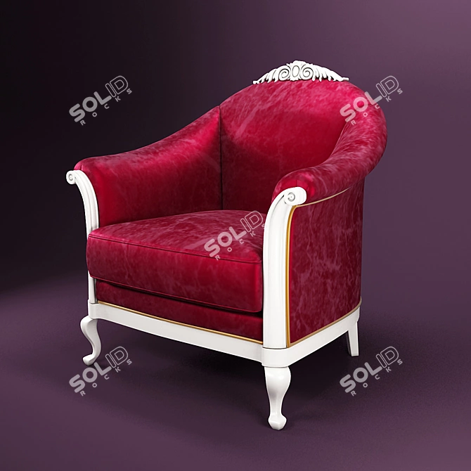 Elegant Gala Chair 3D model image 1