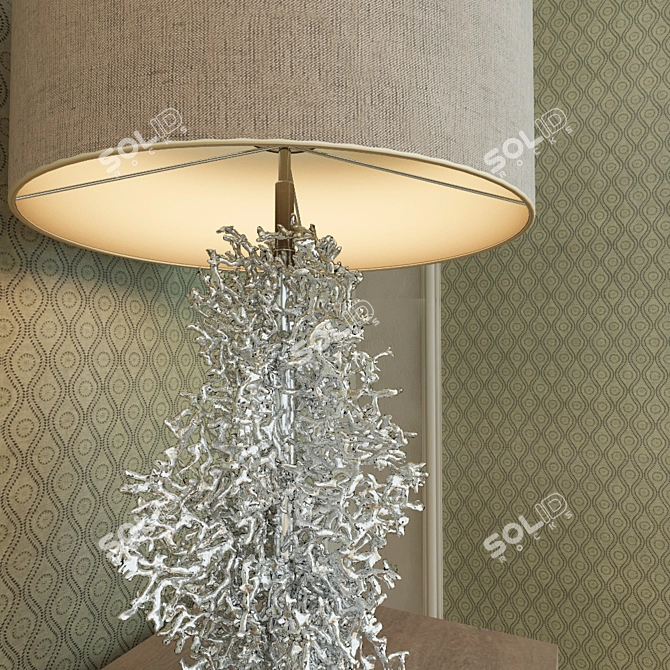 Atolli Table Lamp with Teriza Curbstone 3D model image 3